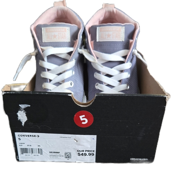 Converse CTAS Street Mid Dolphin White Pink - Picture 3 of 12